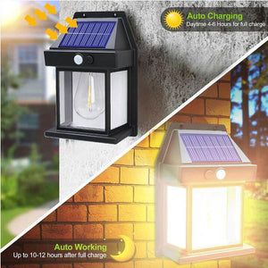 Solar Outdoor Wall Light with Motion Sensor